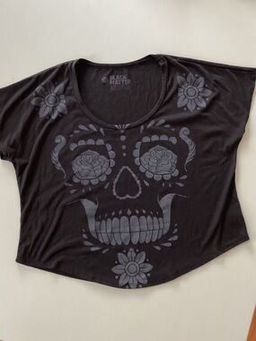 Black Matter Black Skull Sugar Skull Graphic Tee